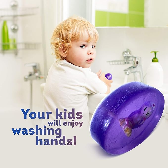 Natural Soap Bar For Kids With Toys Inside | Surprise Mermaid Toy Inside the Bar | Made in USA from Safe Ingredients and Sweet Berries Scent | Kid's Favorite Everyday Routine (Mermaid Toy)