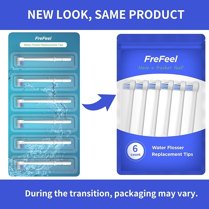 Replacement Heads for Waterpik, Replacement Picks for Water Pik Water Flosser (6 Toothbrush Tips)