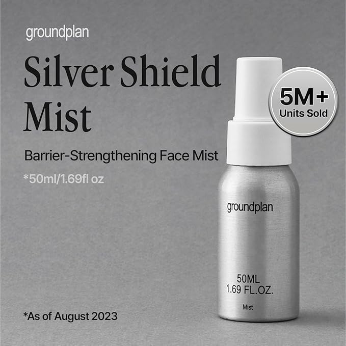 Silver Shield Mist - Facial Barrier Toner Spray, 80% Witch Hazel Water, Centella Asiatica for Skin Barrier Repair, Recovery Calming Mist for Sensitive Skin, Korean Skin Care (1.69 fl oz)