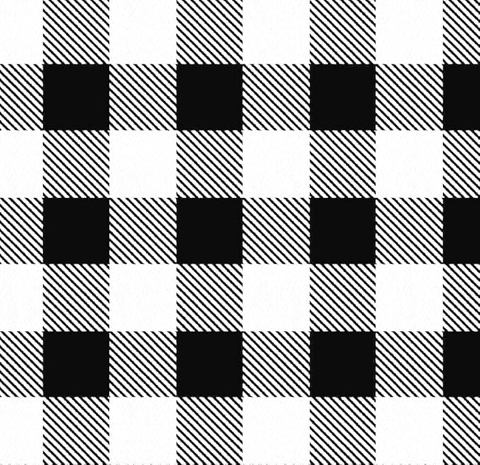 BapronBaby Flutter White Buffalo Plaid Bapron - No Neck Tie Safer Bib for Baby& Toddler - Soft Waterproof Stain Resistant - Machine Washable - Sz Baby/Toddler 6m-3T