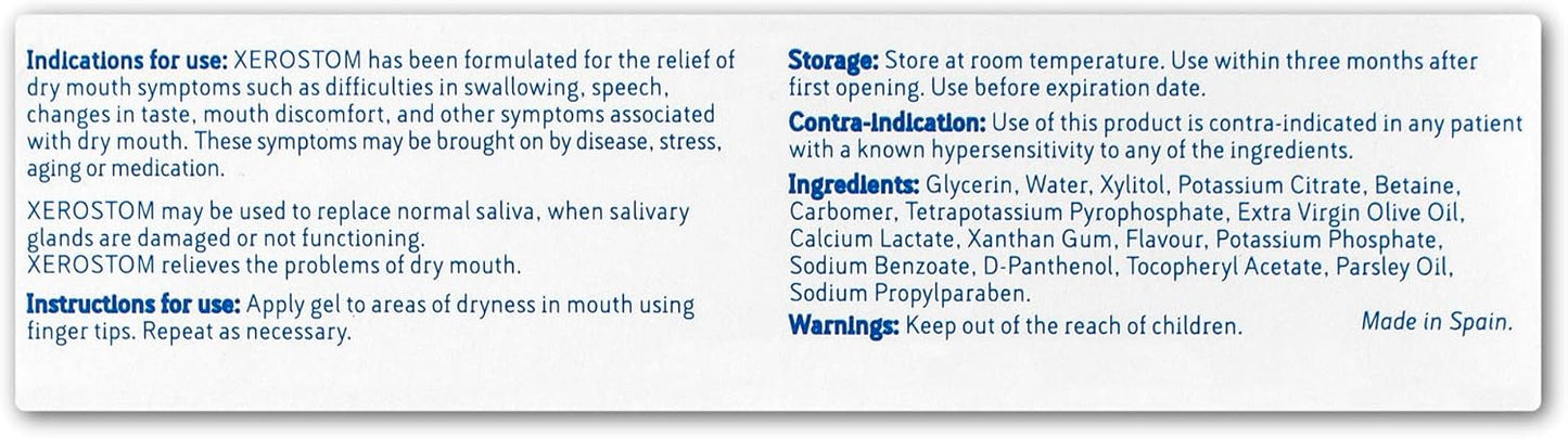 Dry Mouth Saliva Substitute Gel (2/Pack)