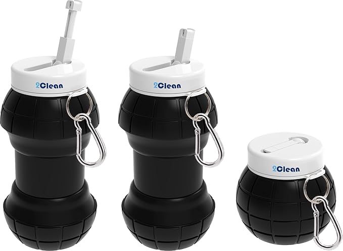 2Clean Portable Bidet Travel-Collapsible & Expandable 550ml | Peri Bottle for Women, Travel Bidet Portable, Handheld Bidet, Portable Bidet for Women, Hand Held Bidet, Bidet Bottle, Camping Bidet