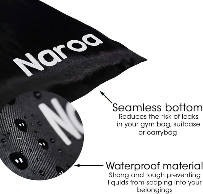 Naroa Waterproof Multifunctional Toiletry Shower Bag for Gym, Travel, Business and Foldable Portable Hanging Bathroom Mesh Caddy with Wet & Dry Storage Suction Hook Tote for Men Women