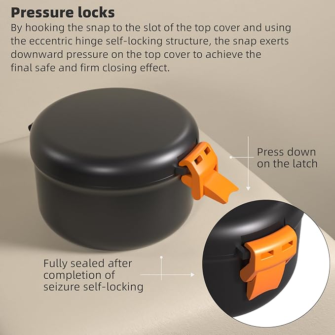 ARGOMAX Leak Proof Retainer Cleaner Case, Denture Cups for Soaking Dentures, Denture Travel Case (Black + Orange).