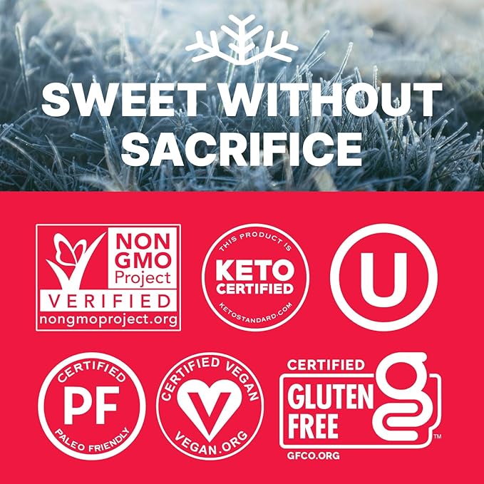 SNØ Strawberry Xylitol Candy Chips | Oral Health Support | Pure Birch Xylitol | Sugar-Free, Low-Carb, Diabetic-Friendly | Vegan, Non-GMO, Gluten-Free, Kosher, Keto-friendly (1 LB Bag)