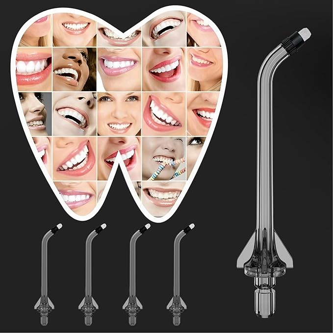 Replacement Heads for Nicwell Oralfree Water Flosser,4 Orthodontic Replacement Heads Oral Irrigator Jet Tip(Orthodontic Tips)