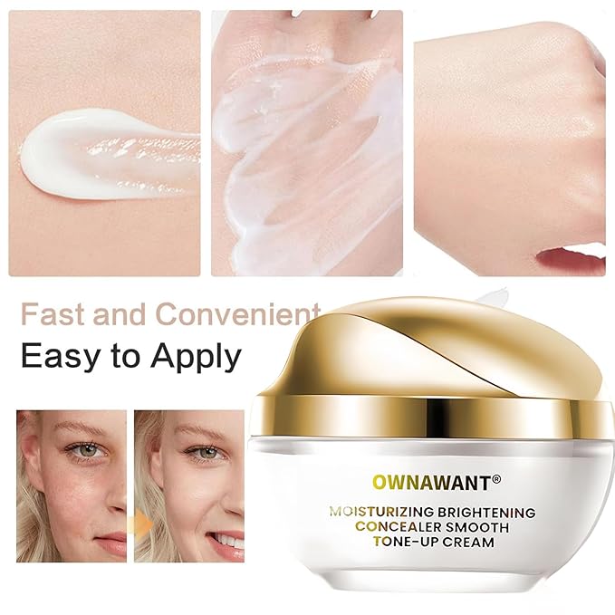 crema de maquillaje, Moisturizer brightening concealer smooth, tone up cream (1PCS)