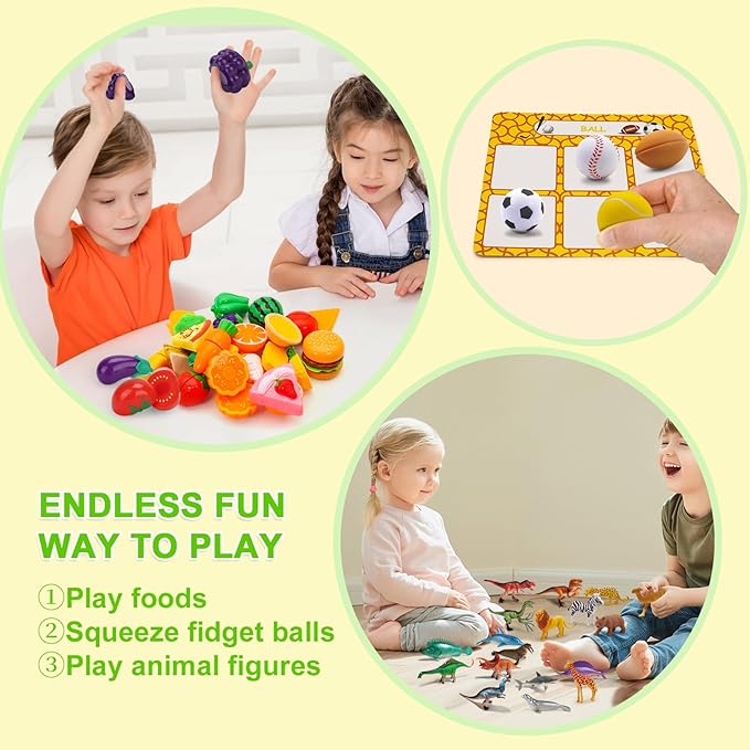 Montessori Sorting Game - Sorting Toys for Toddlers 3-5,Sensory Toys for Kids,Fine Motor Montessori Preschool Classroom Education Toys for Toddlers 3-4 Year