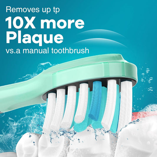 Aoremon Toothbrush Replacement Heads for Sonciare C3 - Brush Heads for Philips Sonicare 2 Series 3 Series ProtectiveClean 4100 5100 6100 DiamondClean FlexCare HealthyWhite G3 W3 C2 G2 C1,4 Count,Black