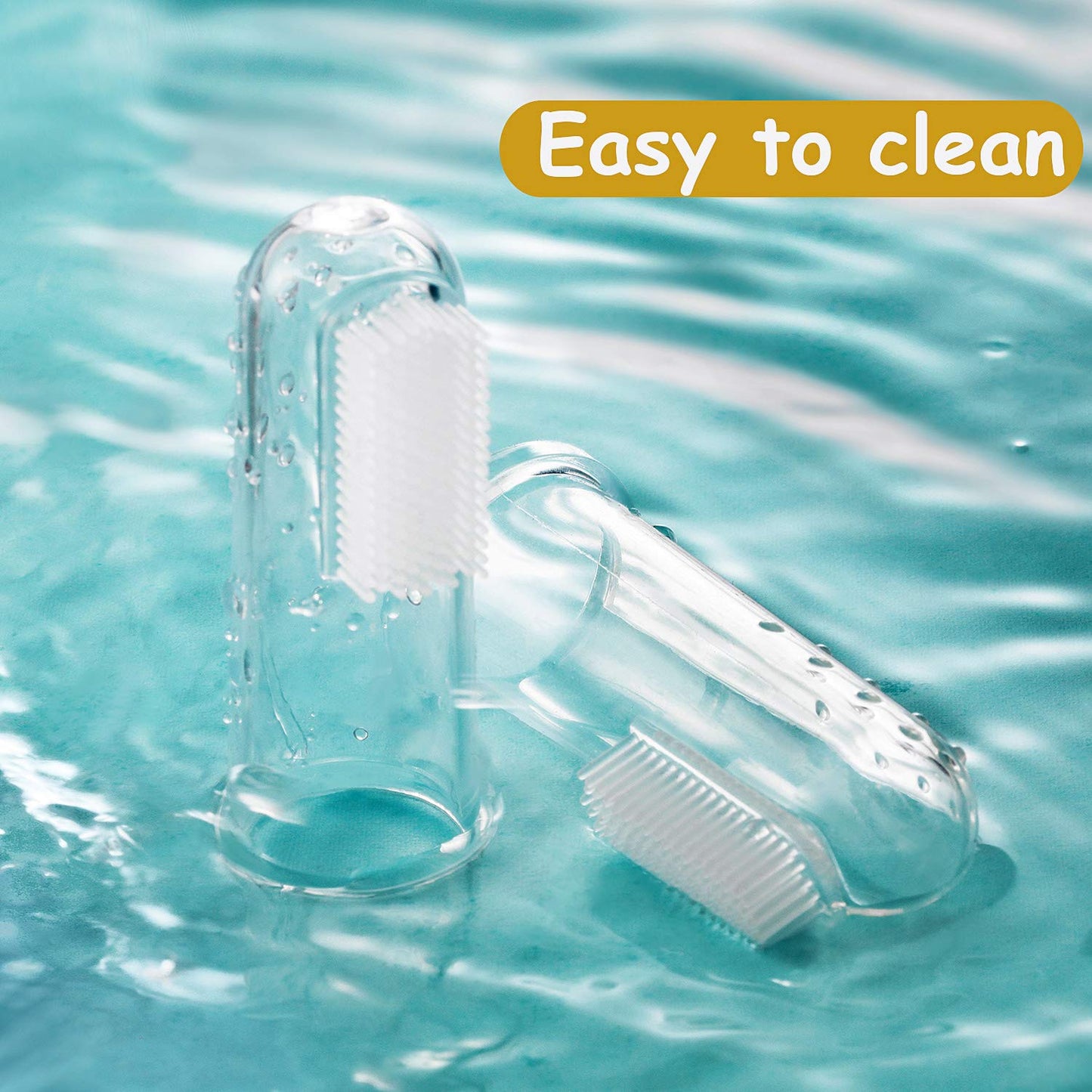 Boao 36 Pcs Baby Finger Toothbrushes with Storage Case Infant Toddlers Teeth Brushes Soft Silicone Baby Tongue Cleaners for Oral Cleaning Tooth Training Supplies