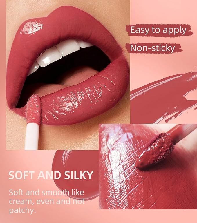 MAEPEOR All In One Lip Kit 3 In 1 Smooth Lipliner Lipgloss and Lipstick Set with Matte Velvet Liquid Lipstick Hydrating Moisturizing Lip Gloss and Creamy Lip Liner (Kit 05, Whiskey Honey)