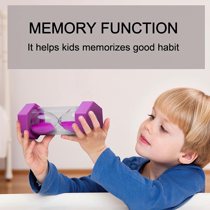 30 Minutes, Sand Timer, Hourglass Sand Timer, Kitchen Timer Digital for Cooking, Clock Timer, for Games, Classroom, Kitchen, Toothbrush Timer, Decoration, Purple