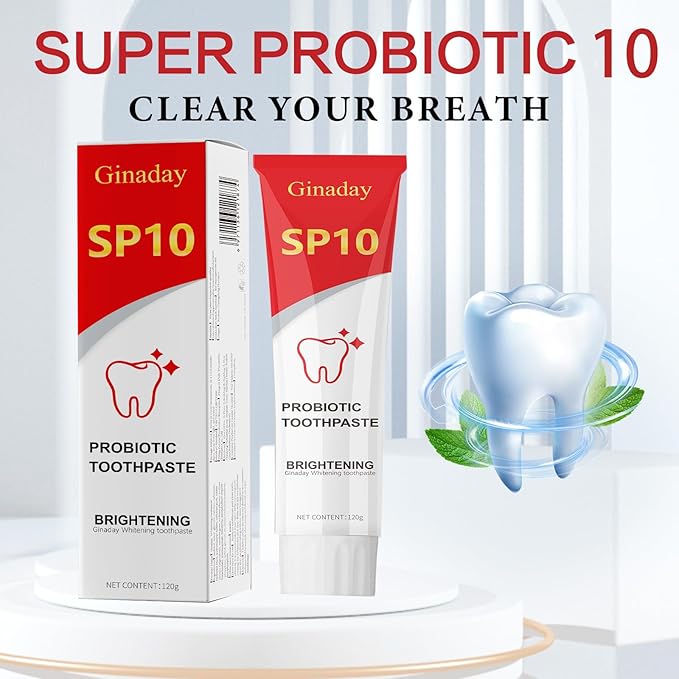 2 Pcs SP10 Probiotic Whitening Toothpaste, Deep Cleaning Stain Removal Fresh Breath.