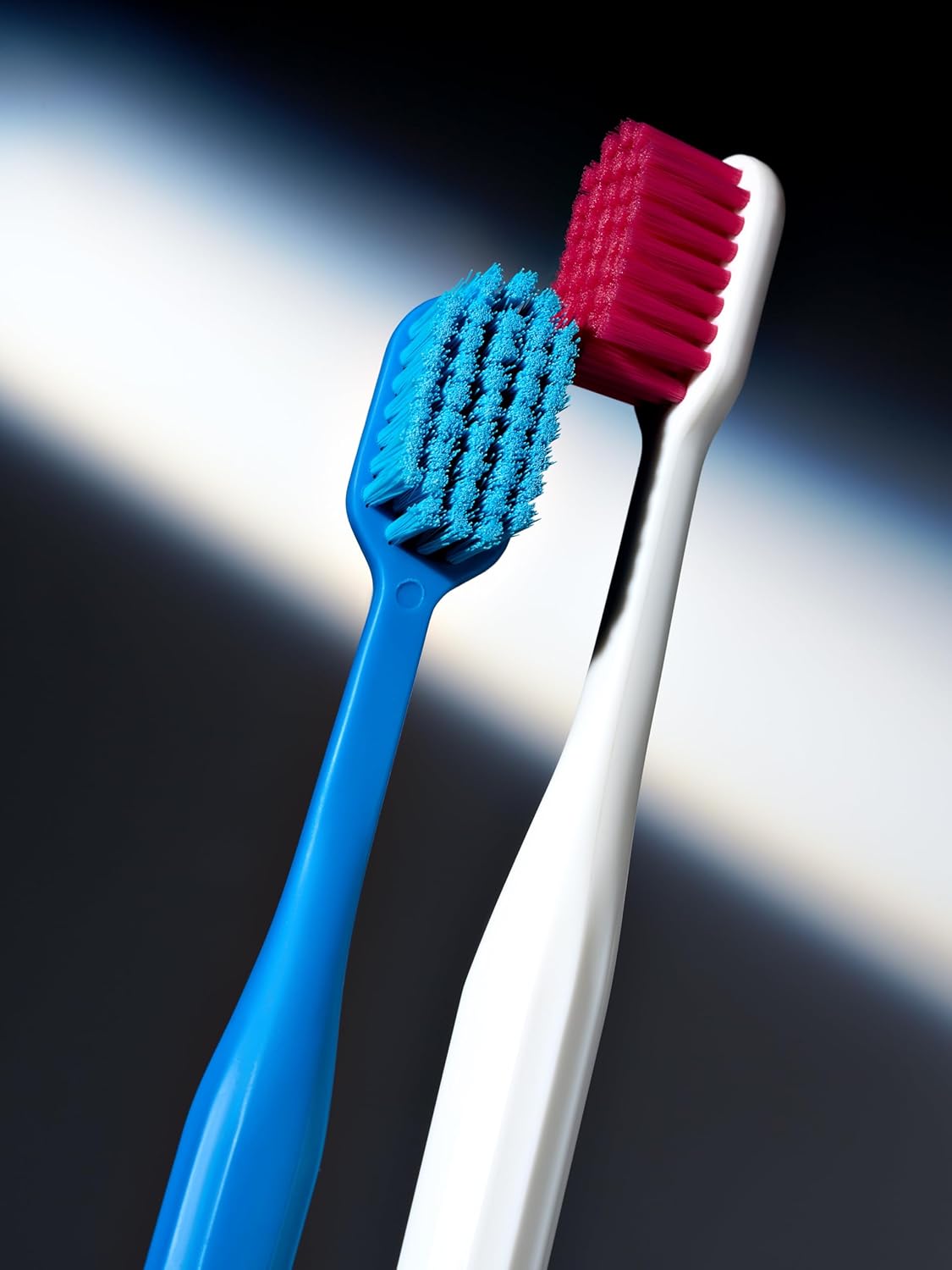 Medium Soft Toothbrush for Adults | Ultra-Dense Rounded Bristles | Gentle on Gums | Deep Plaque Removal | Whiter Smile | Suitable for Braces | 2 Pack Multicolor