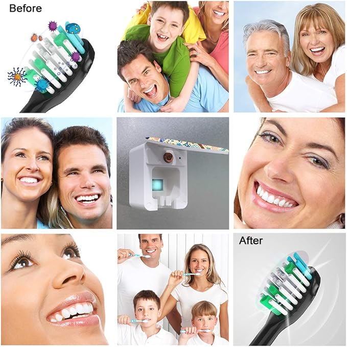 Wagner & Stern UV Toothbrush Sanitizer. Rechargeable Battery, 3D Design, Compatible with All Brush Heads.
