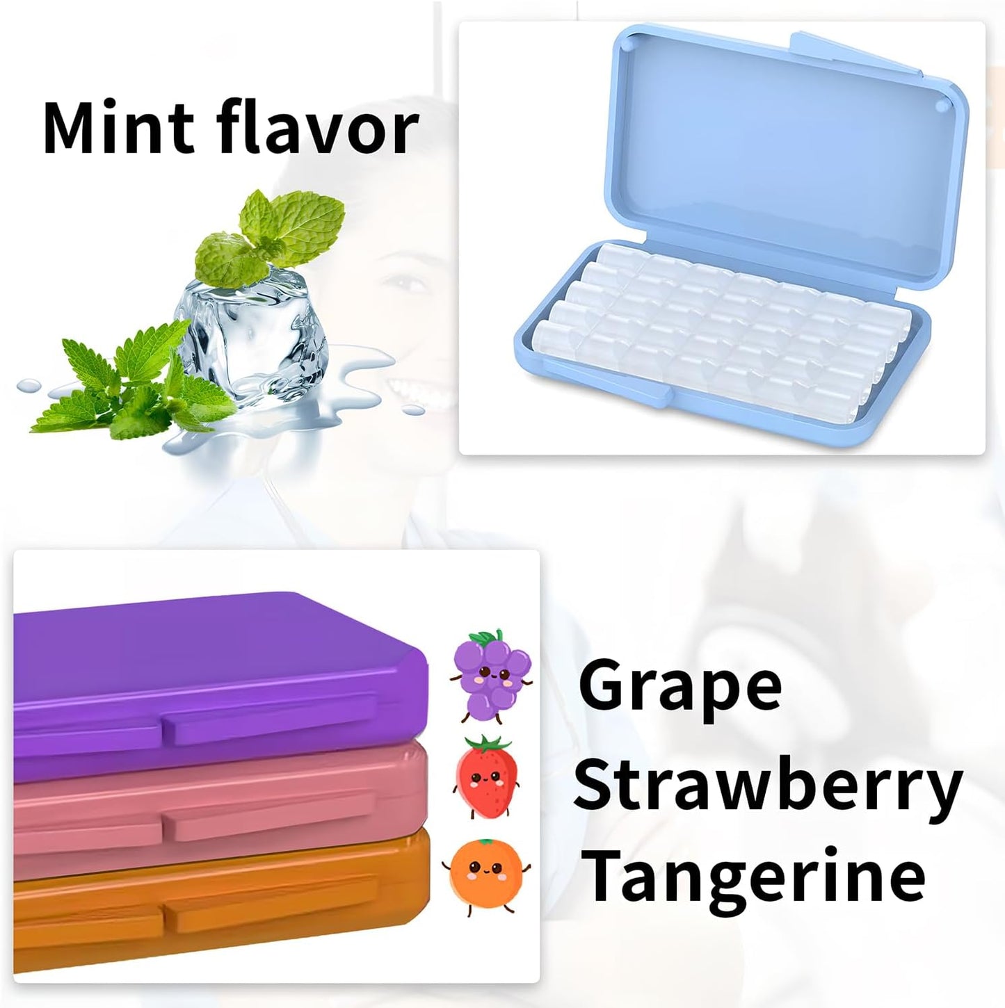 Dental Wax for Braces,Orthodontic Wax for Braces with 2 PCS Scraper Kit(4 PCS)