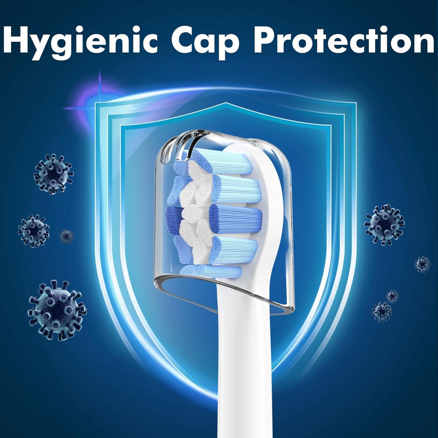 Compact Replacement Toothbrush Heads Compatible for Philips Sonicare C1 C2 G2 HX6024 Better Gum Health, Smaller Heads for Hard-to-Reach Areas, White, 4 Packs Sonic Electric Brush Head