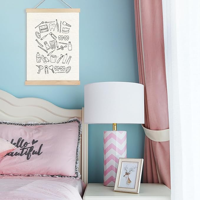 FDHSPAAM Dental Wall Art Decor, Dental Office Decor, Dentist Gifts for Women Men, Dentist Tools Wall Art Posters for Hospital Doctor Office, 12x16 Inch