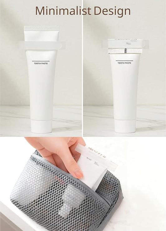 4-Pack Toothpaste Squeezer – PP Toothpaste Tube Squeezers, Toothpaste Dispenser & Tube Squeezer Tool for Bathroom, Works with Creams, Cosmetics in Tubes