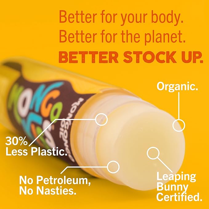 Mongo Kiss USDA Organic Lip Balm Set 8-pack (0.15 oz. each) with Mongongo Oil & Cocoa Butter to Moisturize Chapped Lips | Made in USA by Eco Lips - Yumberry