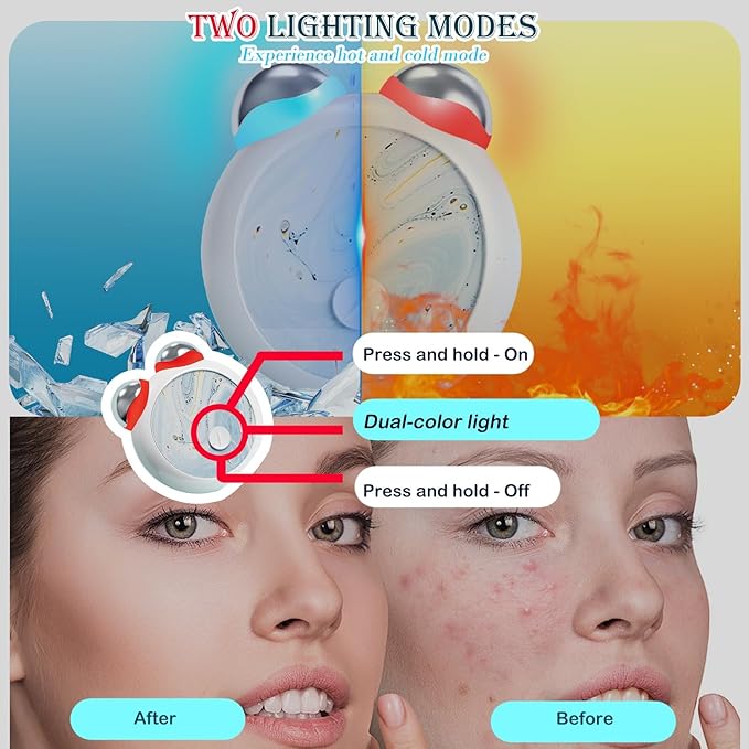 MiniCub Microcurrent Facial Device, Mini Face Sculpting Tool, Intelligent Microsculpt Device for Face, Double Chin Reducer Machine, Anti-Aging, Face Lifting and Skin Tightening, USB Rechargeable