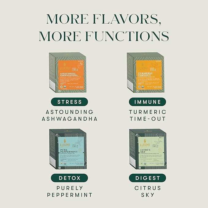 Luxmi Estates Valerian Dream Organic Valerian Root Tea (25 Tea Bags) Caffeine Free Tea Bags For Sleep, Relaxing, Calming, and Stress Relief, With Certified Organic Valerian Root Tea