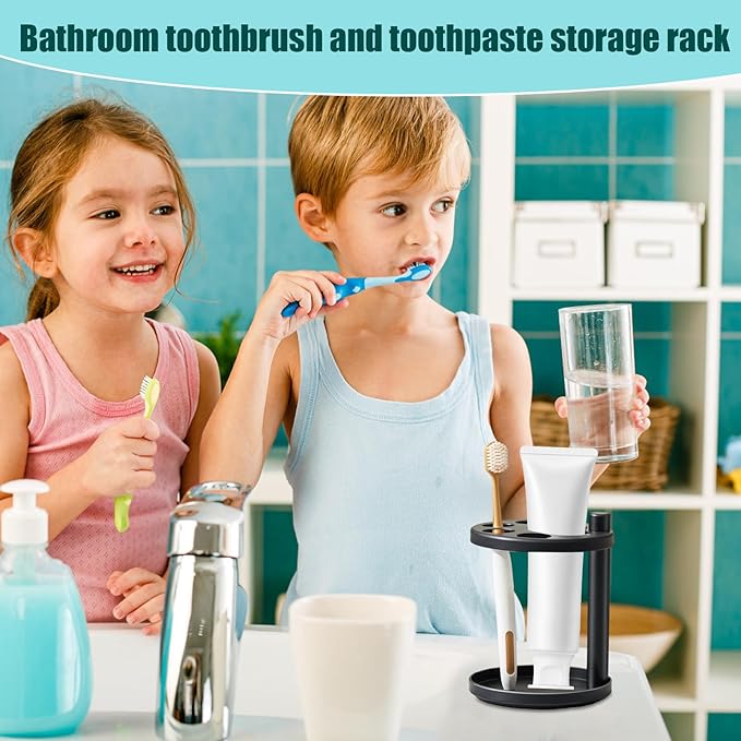 Toothbrush Holders | Bathroom Toothbrush Toothpaste Storage Stand - Shower Storage Rack with Ventilated Slots for Travel Restroom Counter Vanity Toilet Dorm Shavers Small Comb