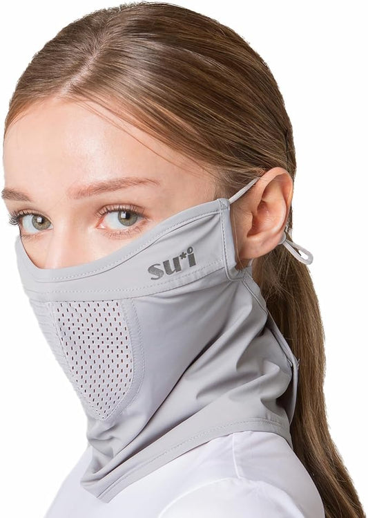 KOREA (Type G) UV Sun Protection Balaclava Half Face Mask - For Golf, Hiking, Running, Cycling & Outdoor Sports