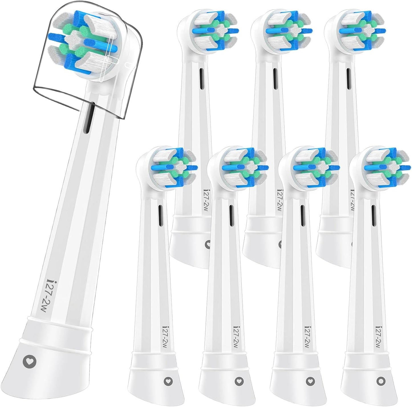 Replacement Heads Compatible with Oral B iO 3 4 5 6 7 8 9 10 Series Electric Toothbrush,Toothbrush Heads Compatible with Braun Oral B iO Replacement Heads with Medium Bristles,White