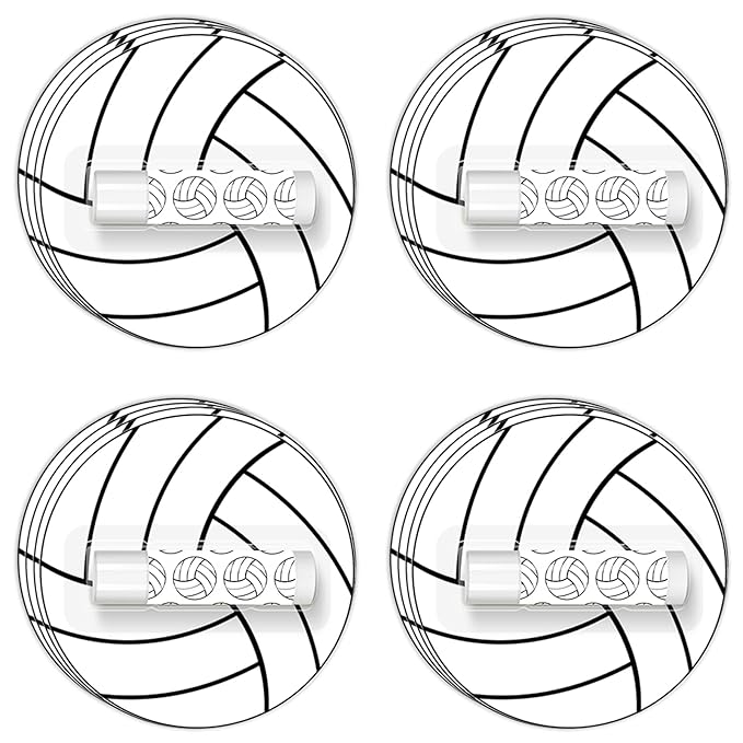 24 Pack Volleyball Lip Balm for Volleyball Theme Party Bulk Gifts,Beeswax Moisturizing Lip balm,Vanilla Flavor Plumping Chapstick for Volleyball Cheerleader Team Girls kids Men Women Sports Lovers