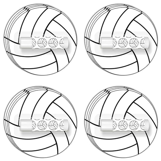 24 Pack Volleyball Lip Balm for Volleyball Theme Party Bulk Gifts,Beeswax Moisturizing Lip balm,Vanilla Flavor Plumping Chapstick for Volleyball Cheerleader Team Girls kids Men Women Sports Lovers