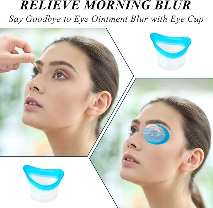 4Pcs Eye Wash Cup Eye Wash Bath Kit Silicone Eye Cleaning Cup for Eye Rinse Portable Eye Care Tool Eye Cleaner for Quick Relief Tired Eyes Cleaning Eye Dust Makeup Irritants