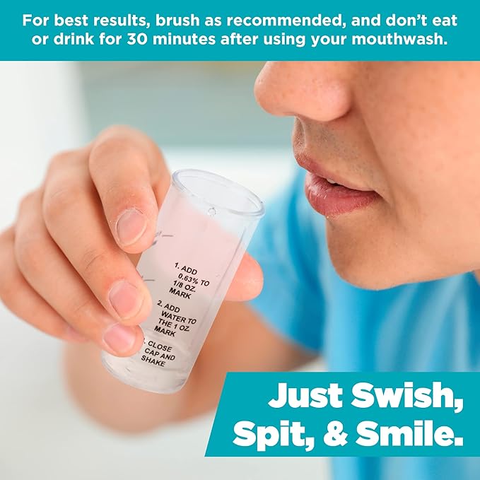 Perio Maintenance Alcohol Free Mouthwash – Concentrated Mouthwash for Bad Breath, Plaque, Sensitive Teeth, and Gingivitis or Gum Disease - Fresh Mint Flavored Fluoride Rinse Pack of 2 by Everest