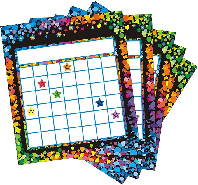 REGELETO 80 Pack Incentive Reward Chart for Classroom Home Behavior for Kids Students with 2400 Pieces Star Stickers
