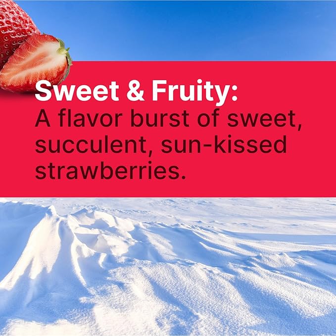 SNØ Strawberry Xylitol Candy Chips | Oral Health Support | Pure Birch Xylitol | Sugar-Free, Low-Carb, Diabetic-Friendly | Vegan, Non-GMO, Gluten-Free, Kosher, Keto-friendly (1 LB Bag)