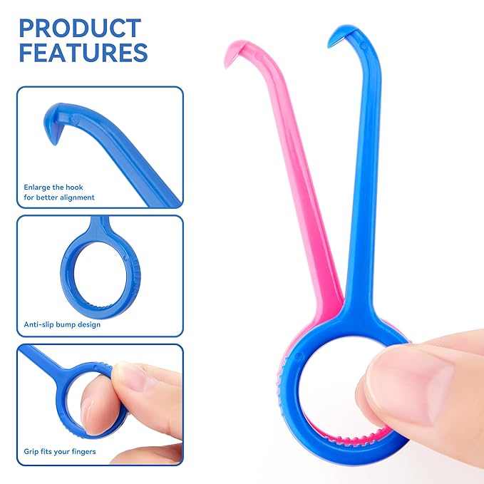 DLENP 25PCS Aligner Remover Tool, 5 Colors Clear Aligner Removal Tool for Invisalign Removable Retainers, Aligners,Braces Removal Kit