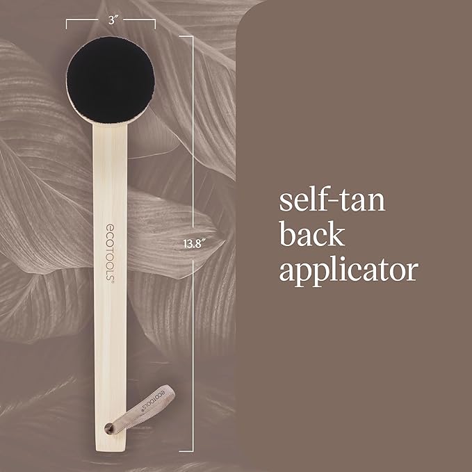 EcoTools Good Tan Self-Tan Back Applicator, Long Handle Back Brush For Controlled Sunless Tanning, Eco Friendly, Vegan & Cruelty Free, 1 Count