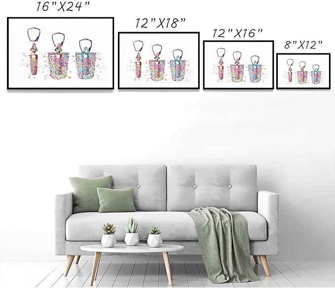 Dental Quote Wall Art,Dental Implant Watercolor Print Tooth Anatomical Art Dental Clinic Decor Dentistry Student Science Graduaiton Dentist Gift Doctor Art,8"x12"Framed Wall Art