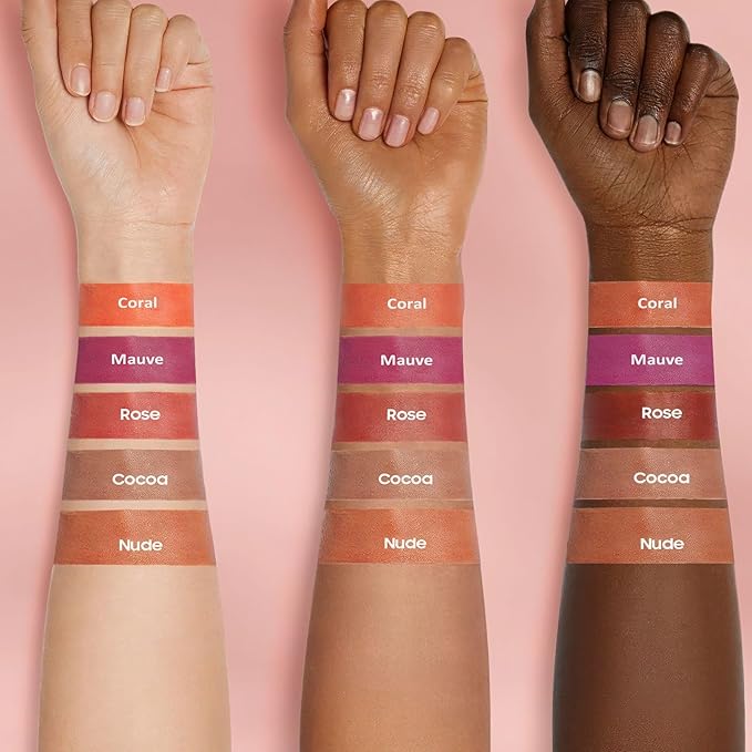 OETUIOW Lip Stain, Lip Gloss Lightweight Waterproof Stay on All Day, Smudge-proof Natural Finish, Vegan & Cruelty-Free, Stocking Stuffers for Teen Girls (Coral)