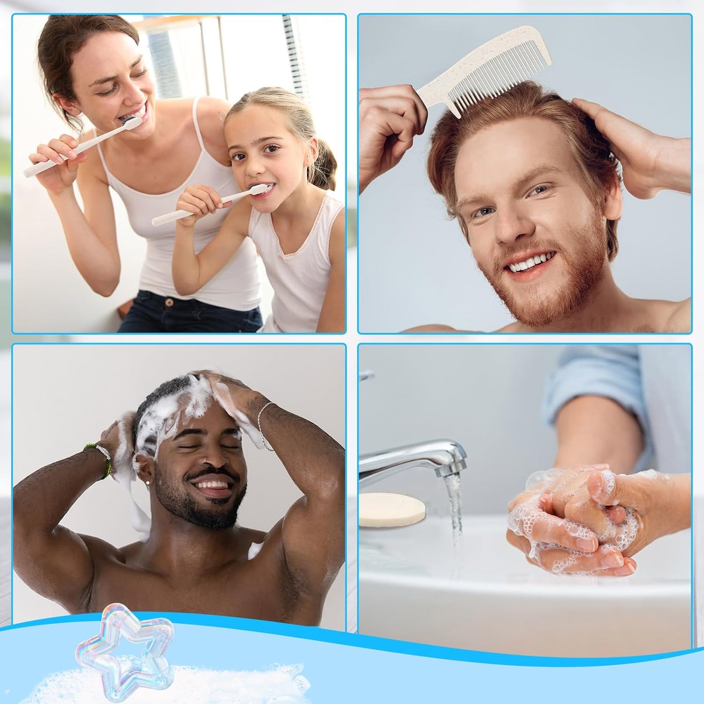 Panitay 30 Pack Travel Toiletry Kit Bulk Disposable Hygiene Kit Homeless Care Charity Supplies Include Toothbrush Toothpaste Comb Soap for Men Women Travel Homeless Charity