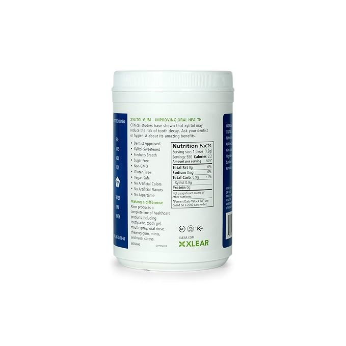 Spry Fresh Natural Xylitol Chewing Gum Dental Defense System - Aspartame-Free, Sugar-Free, Non-GMO, Gluten-Free (Variety Pack, 550 Count - Pack of 4)