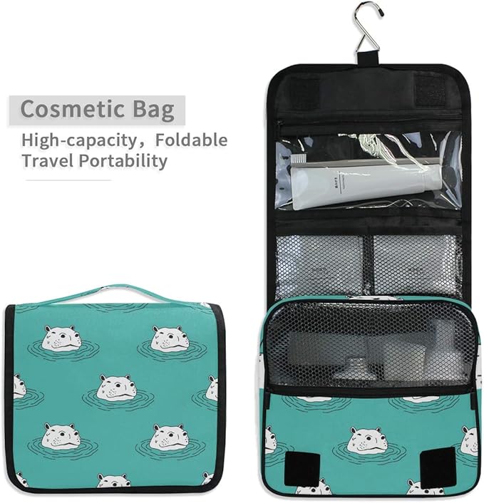 senya Hanging Travel Toiletry Bag Kit Makeup Case Cosmetics Organizer for Men Women