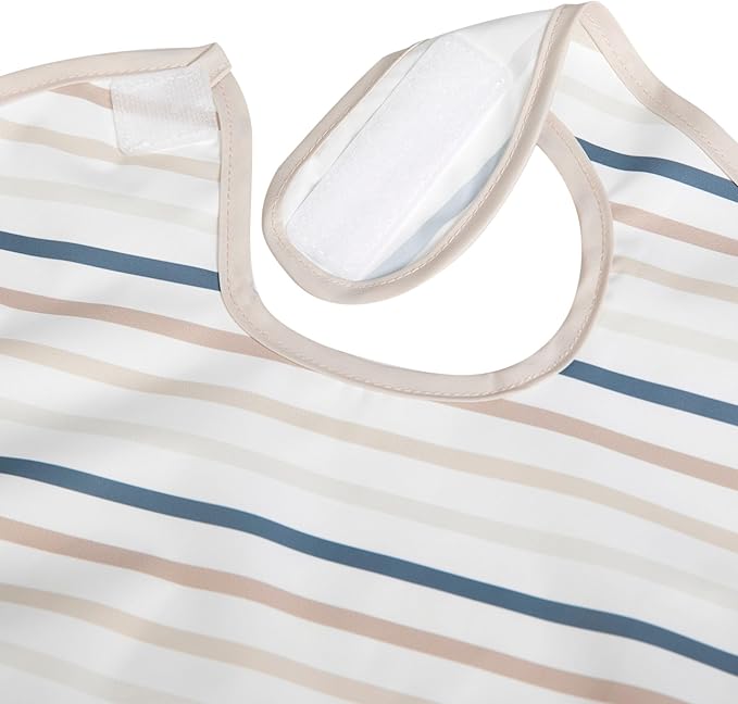Ali+Oli Smock Bibs for Babies, BPA-Free Oeko-Tex Certified, Waterproof Baby Smock, Machine Washable, Toddlers Ages 6m+