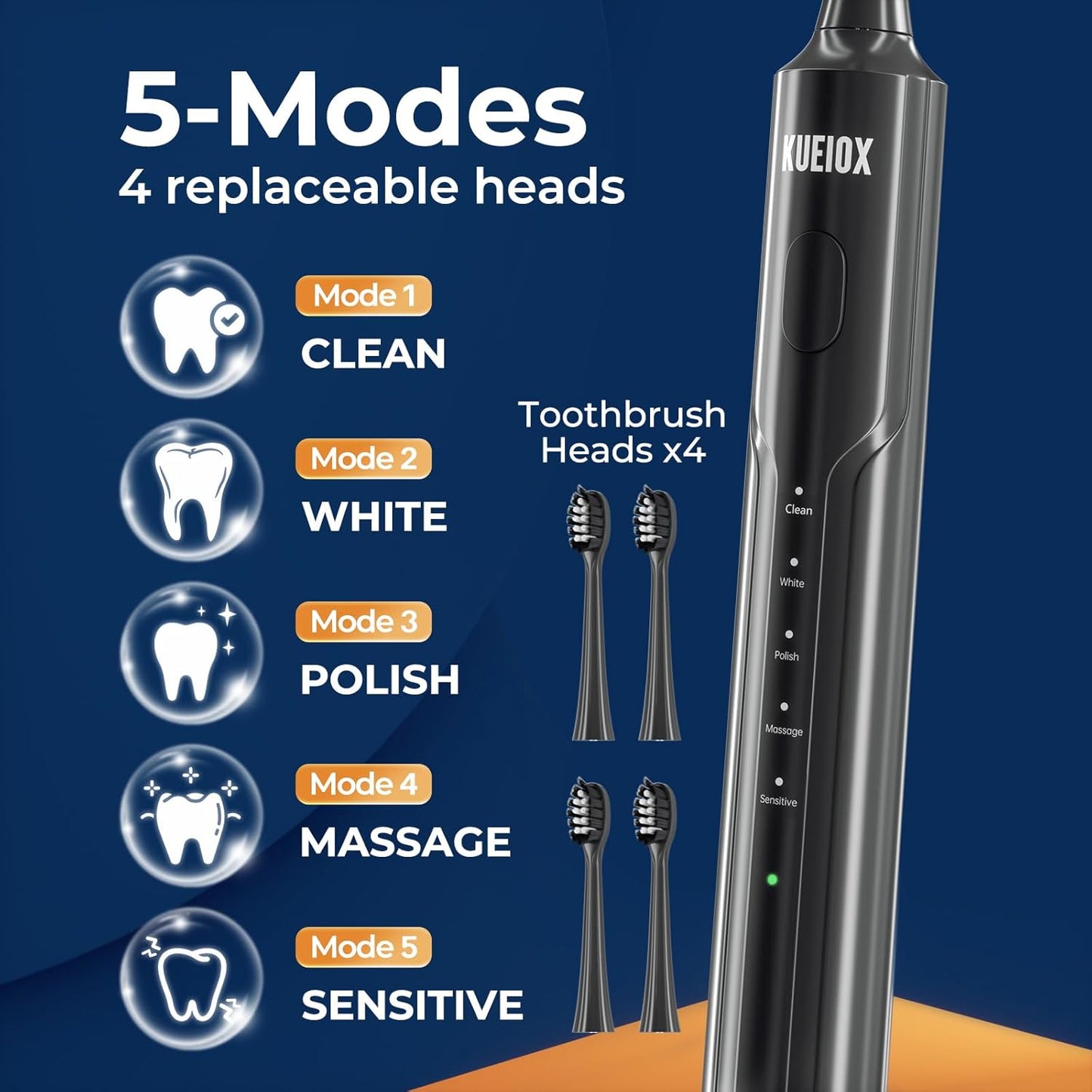 Electric Toothbrush with Water Cordless Flosser, 320ML Portable Travel Water Dental Flosser for Teeth with 5 Modes & 6 Jet Tips & IPX7 Waterproof for Teeth Cleaning and flossing (Black)