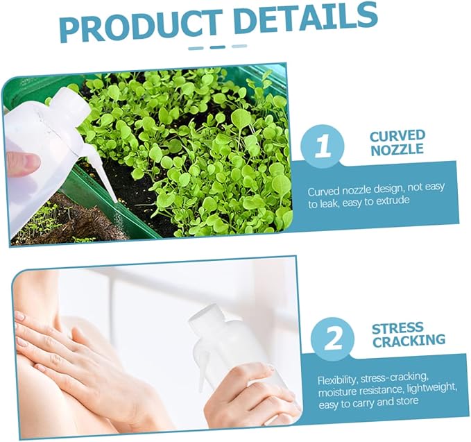 PRETYZOOM 500ml Wide Mouth Plastic Squeeze Wash Bottle Portable Rinse Bottle for Laboratory Tattoo and Cleaning Applications Leak-proof and Sturdy Design