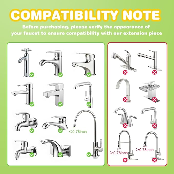 Skyroku Duck-Tastic Faucet Extender for Toddlers – Kicking Legs Fun! Splash-Proof & Easy Install Sink Extender for Kids (Yellow&Green)