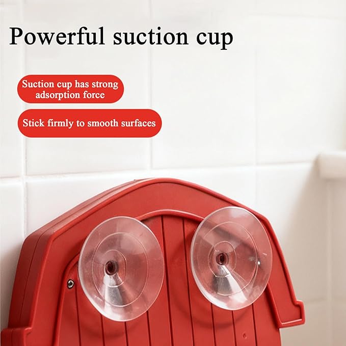 Kids Shower Bath Toy - Interactive Fun Pool Game with 6 Animal Balls, Bathtub Basketball Hoop with Suction Cups, Play & Learning Function for Traveling, Pool, Beach, Bathroom, Home