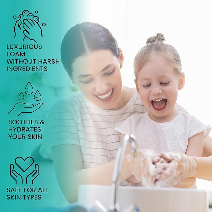 Foaming Unscented Hand Soap Refills (5 Pack), Concentrated Powdered Hand Soap, Makes 5 Bottles of Eco Friendly, Non Toxic, Plastic Free Fragrance Free Foaming Hand Wash