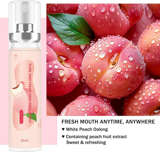 6PCS Oral Breath Spray, 3 Flavors Fruit Mouth Spray Breath Freshener Oral Care for Adults, Portable Long Lasting Refreshing Dry Mouth Spray for Bad Breath