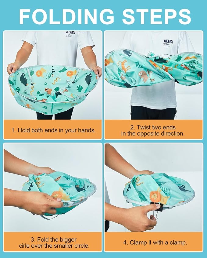 Lictin Haircut Capes Umbrella for Kids - Hair Cutting Haircut Cape Kids Waterproof Foldable Adjustment, Hairdressing Umbrella Cape Apron with 1PCS Black Comb